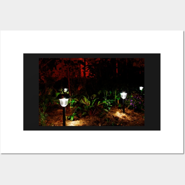 Garden Solar Lights in the Dark Wall Art by jojobob